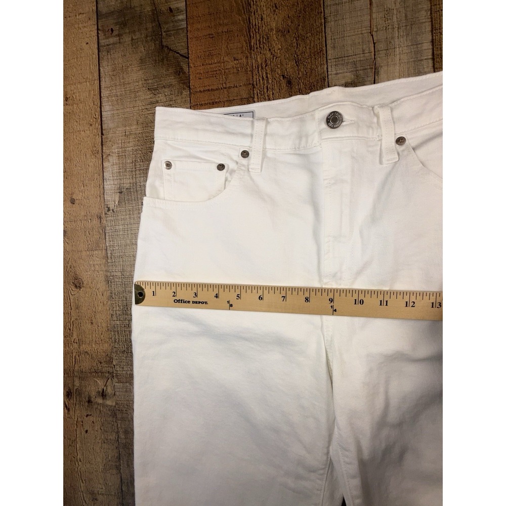 LOT OF 2 GAP Bermuda Shorts Women's 29/8T High Rise Denim White Blue Jean - Picture 3 of 15